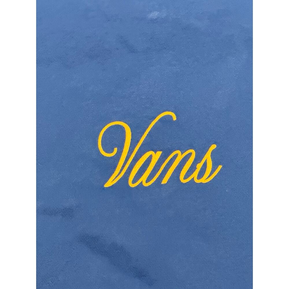 Vans Men's Large Loose Fit Royal Blue Crewneck with Yellow Script - Picture 7 of 7